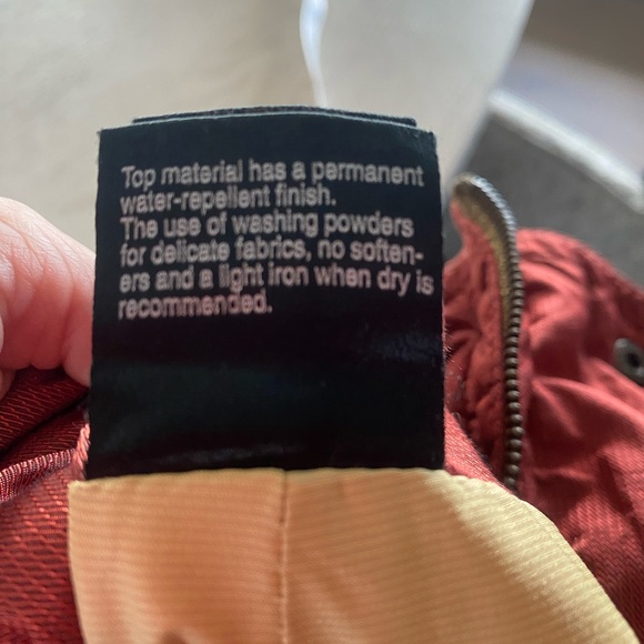 Vintage Emmegi ski pants dark orange w/ yellow lining, size 36/3 (XS/S) - Picture 3 of 14